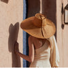 wide brimmed foldable packable travel sun hats,  handmade in Australia 
